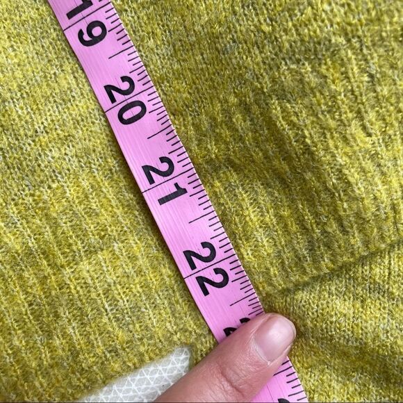 WOOLEN BLOOM WOOL BLEND FINE KNIT SWEATER‎ MUSTARD YELLOW SZ XS NEW W/ TAGS - Picture 6 of 9